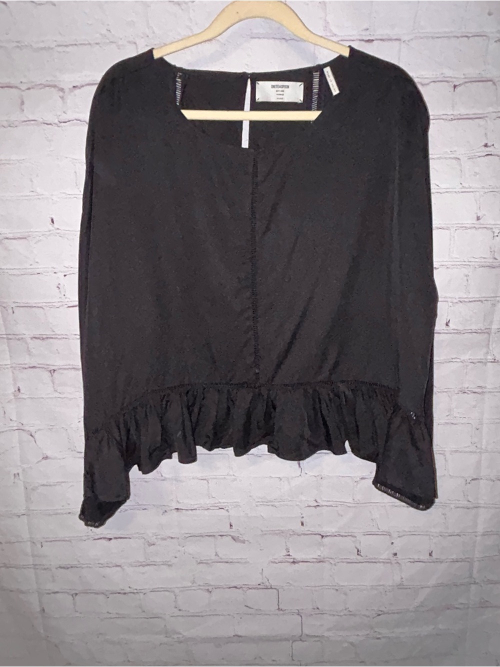 One Teaspoon Ruffle Hem Blouse size XL
